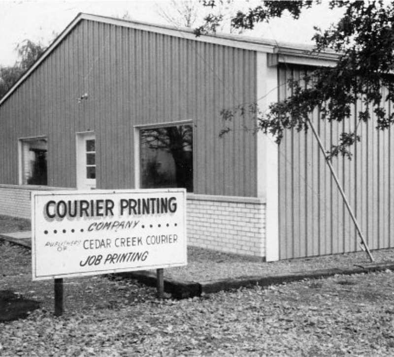 Old photo of Courier Printing