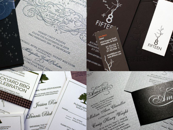 Collage of letterpress work
