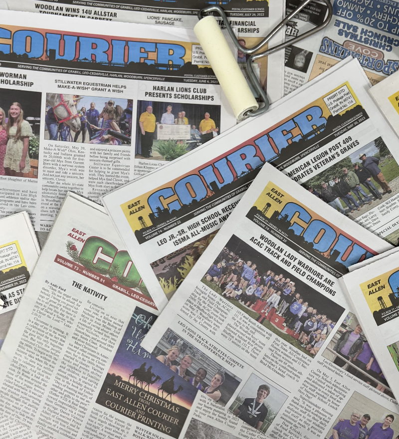 newspaper collage